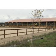 Clôture de carrière - Horse Stop Confiance, 3 lices, 1m20 - Réf. C6180-3, en pin sylvestre traité autoclave classe IV_2