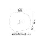Équipement de fitness extérieur - Banc d'hyperextension - Gym Hyper Extension Bench - 8040959 - Hags_2