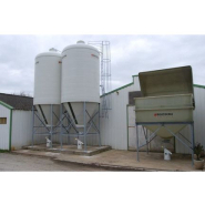 Silo de stockage avec trappe de vidange Ø320mm