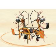 HTS Faneuses rotatives - Abimac - modèles HTS 500/6, HTS 600/7, HTS 720/6, HTS 840/7 - largeur de travail 500-840 m_2