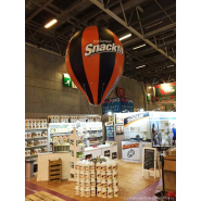 Montgolfière hélium pour une visibilité accrue lors d'événements publics