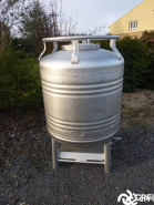 Container inox rond 800 L - IBC/GRV - Hauteur 1600 mm - Diamètre 1000 mm_2