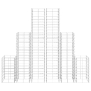 Vidaxl 6 gabions en fil galvanisé 141049_2