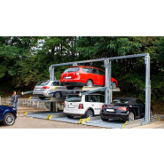 Parking mécanique à stationnement dépendant 3 véhicules sur une seule place, 2 plates-formes, 2,70 m largeur, 2,6 t charge - WÖHR  Parklift 421_2