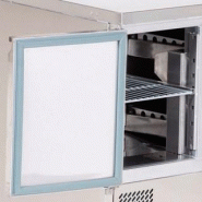 Saladette réfrigérée à capot - 2 portes GN 1/1 avec 5 bacs GN 1/6 | L2g - PS200_2
