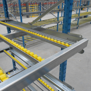 Rayonnage dynamique  pour bacs et cartons conçu pour  zones de préparation de commandes et/ou de production_2