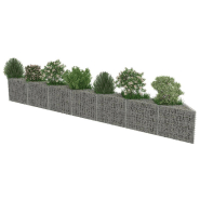 Vidaxl mur de gabion acier galvanisé 450 x 30 x 50 cm 143572_2