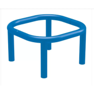 Corset de Protection - Arceau urbain - Dimensions 700x700 mm - Tube acier Ø 60 mm - Finition Galva, Peint/Galva_2