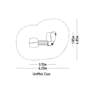 Structure multi-jeux pour enfants 1 à 5 ans - Unimini Clav - 8046768 - Hags - Poteaux bois et panneaux HPL_2