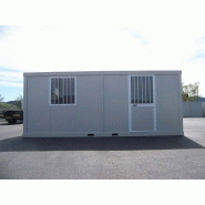 Bungalow de chantier standard / bureau / réfectoire / vestiaire / stockage / 3 x 2 x 2.4 m_2