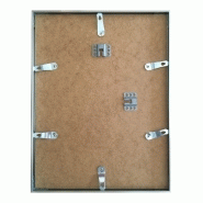 Cadre en aluminium nickel - Dimension 13x18 cm - Gris - Verre minéral 2 mm_2