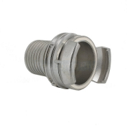 Demi-raccord symétrique avec verrou - DN 100 mm - Embout annelé Ø 102 mm - Inox_2