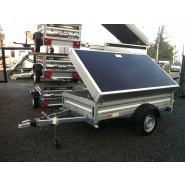 Remorque 1 essieu freiné - Hauteur de chargement 530 mm - Large gamme d'utilisation - Humbaur HA 132513 / 1385_2