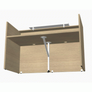 Comptoir d'accueil lumineux pour 2 personnes TERA  - MDD - 206, Blanc mat, Blanc_2