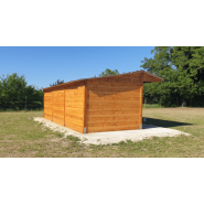 2 boxes avec abri Douglas - BOX015 - LCI Cheval - Structure en bois robuste et modulable_2