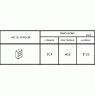 Bibliothèque Class  - MDD - Gris aluminium, Gris aluminium_2