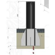 Borne amovible de défense - Defendor 1000 - K12 - Ø320mm - H1000mm - Acier peinture époxy_3