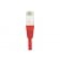 Cordon RJ45 Catégorie 5e F/UTP Rouge - 0,3 m - Blindage aluminium/cuivre - Compatible ANSI/TIA 568 et ISO 11801_2
