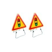 Pack de 2 feux de chantier tricolores avec décompte de temps - Nouvelle génération Millenium - Télécommande longue portée_2