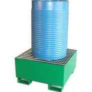 Bac de rétention métallique en acier - Stockage 1, 2 ou 4 fûts de 220 à 1050 L ou cubitainers 1000 L_2