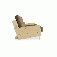 Canapé 3 places convertible Indie - Style scandinave - Futon Mocca - Couchage 130x190 cm - Marque Karup_2