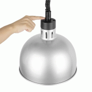 Lampe chauffante dôme rétractable finition métal brossé | Buffalo_2