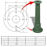 Vidaxl support en fonte pour pompe à eau manuelle de jardin 41173_2