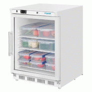 Armoire réfrigérée positive vitrée dessous de comptoir Série C 150L blanc - Polar - CZ785_2