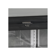 Arrière-bar 4 portes vitrées - noir - 605 litres - CBC410G - Éclairage LED - Thermostat électronique_2
