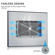 Panel PC industriel fanless 17 pouces SXGA - EVI-17SAC - Intel Core i3/i5/i7 - IP66_2