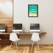 Cadres Bois A0 - Profilé 30 mm Noir - Réf : 30140BNR - Bois exotique Ayous et plexiglas incassable_2