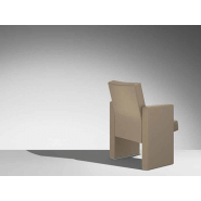 Fauteuil de conférence ultra confortable avec assise et dossier multiplis pour salles de conférence, espaces polyvalents et auditoriums -  f50