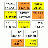 Boite de 75000 etiquettes fluo orange permanent sato kendo 22_2