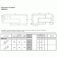Bureau d'accueil original modèle Foro - MDD - Blanc, Blanc, A droite_2