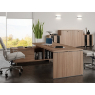 Bureau de direction moderne et élégant DECIDE - 3 versions de piètement en livraison rapide_2