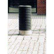 CR110 / CR115 - Poubelle publique - MMCité 1 a.S. - Socle en béton, corps en plastique, 35L, fixation au trottoir/sol_2