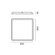 Hublot plafonnier carré LED 36W - IP65 IK08 - 3000K/4000K - Diffuseur opale_2