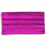 Masque lavable en satin de soie uni - fuchsia - 100% soie - 2 couches - Réf : 30271.01.6_2
