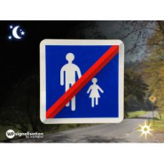 Panneau de prescription B55 - Sortie d'aire piétonne - WP Signalisation_2