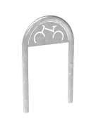 Support trombone - tubes acier Ø 60mm - Hauteur 1000mm - Largeur 625mm - Tôle signalétique 3mm_2