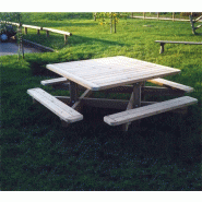 Table bois pique-nique CARREE_2