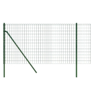 Vidaxl clôture en treillis métallique vert 1,1x25 m acier galvanisé 154058_2