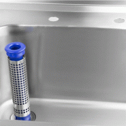 Plonge inox 2 bacs et égouttoirs - P 600 x L 2100 mm | Vogue_2