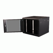 VALUE Boîtier mural 19 pouces 9U, 600 x 600 mm, noir, kit à assembler_2