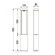 Balise led 10w cree rectangulaire extérieur - réf potocree_2