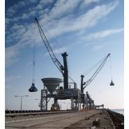 LPS 800 grue portuaire Liebherr - capacité de levage max 308t - portée 64m et poids total 742t_2