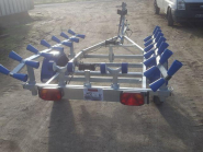 Porte-bateau pneumatique multirouleaux - SW345 - PTAC : 500Kg - 1 essieu - Référence - G500J12 - Sun Way_2