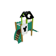 Structure multi-activités métallique chlorophylle - Tour avec toit LD1BP4800 - Ludoparc - 1,5 à 6 ans - 8 enfants_2