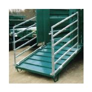 Betaillere 2 essieux - remorque bétaillère - mazeron - pont hydraulique de 2.20m de long_2