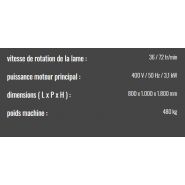 E-AKS-F 350 - Tronçonneuse acier à fraise-scie semi-automatique - Epple Maschinen - Lame 350 mm - Coupe inox et acier_2